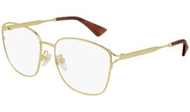 Gucci Square Eyeglasses – Gold